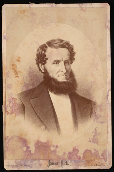 Retrato de James Lick 1796-1876, antes de 1876 de Bradley and Rulofson