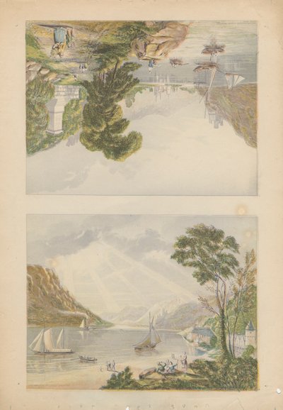 Bacharach y vista cerca de Bingen de Bradshaw and Blacklock