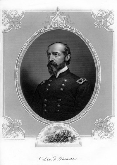 General George Meade, oficial del ejército de EE.UU. e ingeniero civil, 1862-1867 de Brady