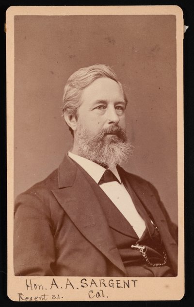 Retrato de Aaron Augustus Sargent 1827-1887, antes de 1881 de Brady
