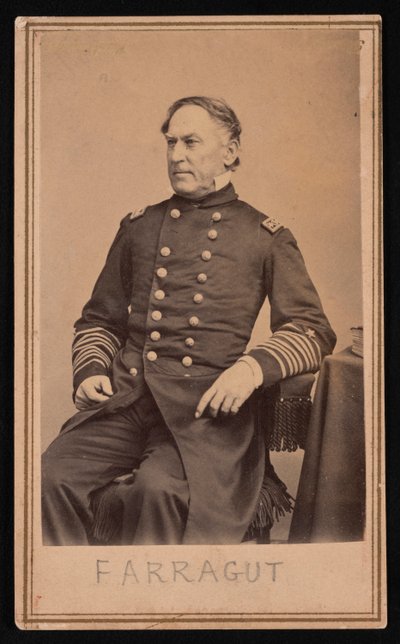 Retrato de David Glasgow Farragut 1801-1870, antes de 1870 de Brady