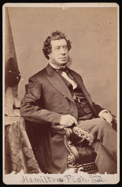 Retrato de Hamilton Fish 1808-1893, antes de 1893 de Brady