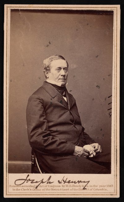 Retrato de Joseph Henry 1797-1878, 1865 de Brady