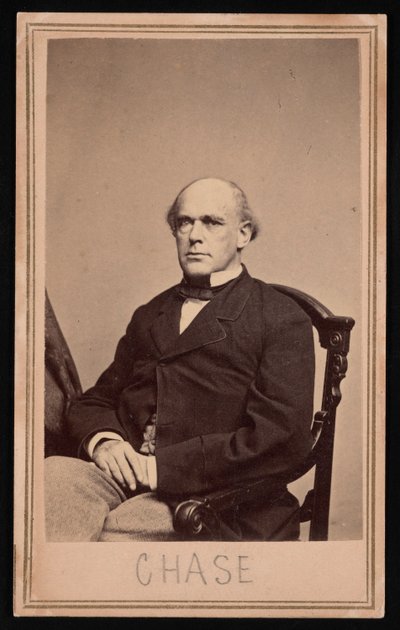 Retrato de Salmon Portland Chase 1808-1873, antes de 1873 de Brady