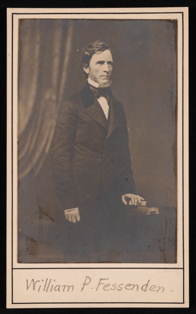 Retrato de William Pitt Fessenden 1806-1869, antes de 1869 de Brady