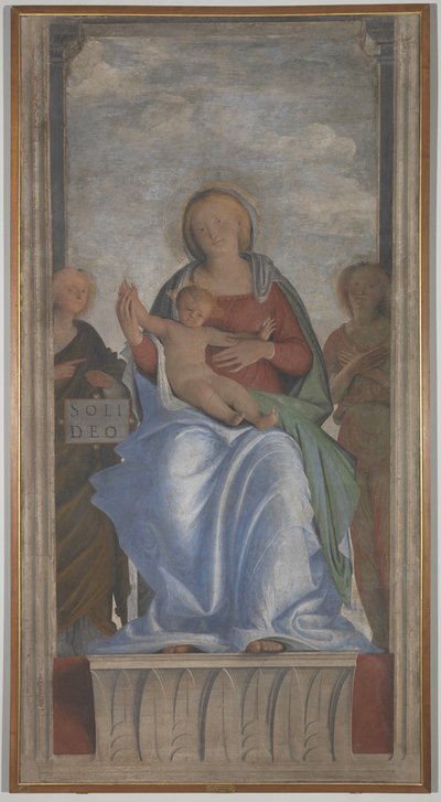 La Virgen y el Niño con dos ángeles de Bramantino