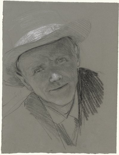 Retrato de un hombre con sombrero de Bramine Hubrecht