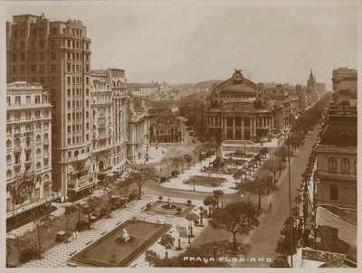 Plaza Floriano Peixoto, Río de Janeiro (foto b/n) de Brazilian Photographer