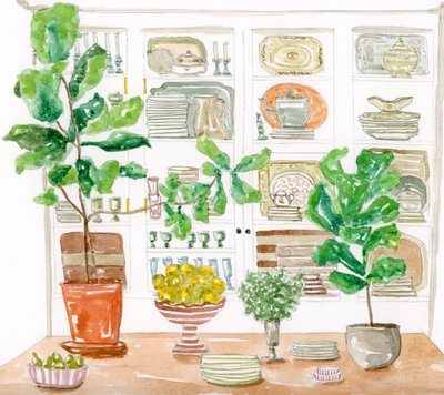 Plantas para la cocina de Breanna Megan Studio