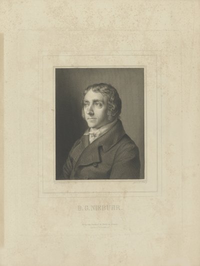 Retrato de Barthold Georg Niebuhr 1776-1831, c. 1830-1840 de Breitkopf and Härtel