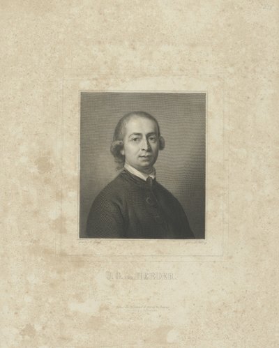 Retrato de Johann Gottfried von Herder 1744-1803 de Breitkopf and Härtel