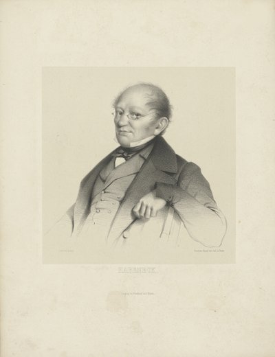 Retrato del compositor François Antoine Habeneck 1781-1849, c. 1840 de Breitkopf and Härtel