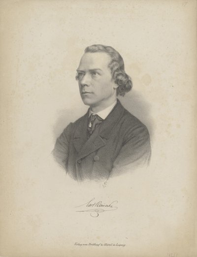 Retrato del pianista y compositor Carl Heinrich Carsten Reinecke 1824-1910, c. 1850 de Breitkopf and Härtel