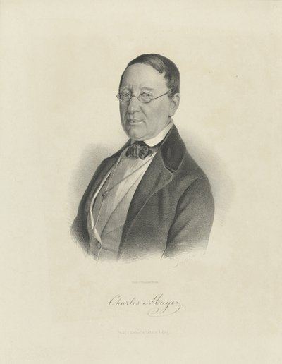 Retrato del pianista y compositor Charles Mayer de Breitkopf and Härtel