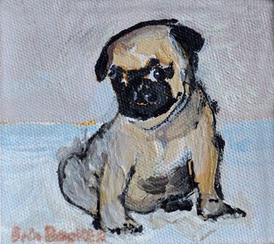 Vincent, el cachorro de pug de Brenda Brin Booker