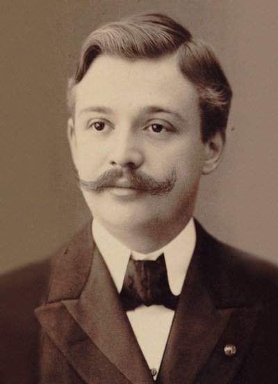 Retrato del violinista y compositor Henri Marteau 1874-1934 de Breslau . Photo studio N. Raschkow