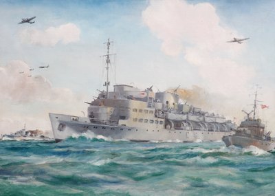 HMS Prins Albert en ruta a Dieppe llevando al Comando No 4, 19 de agosto de 1942 de Brian Joseph Mullen