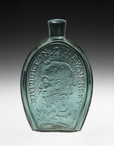 Frasco figurado de Bridgeton Glass Works
