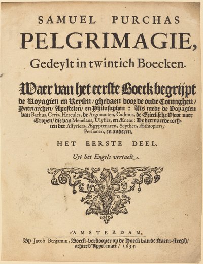 Página de Título de British 17th Century