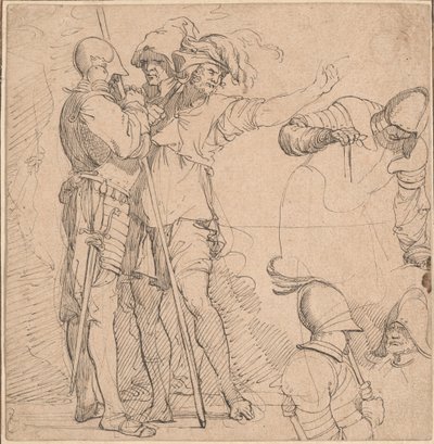 Capricho derivado de la "Figurine" de Salvator Rosa de British 18th Century