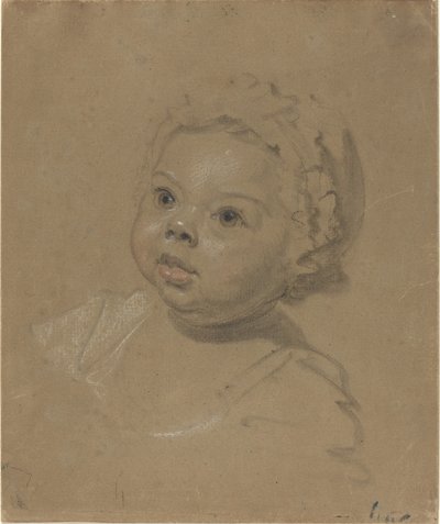 Cabeza de un niño de British 18th Century