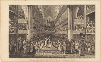 Coronación de la Reina Victoria, 28 de junio de 1838 [mitad derecha] de British 19th Century