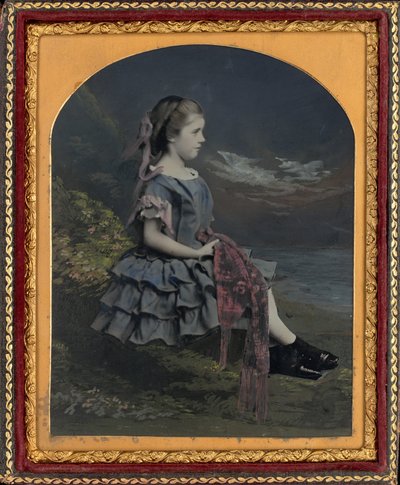 Retrato de una Niña de British 19th Century