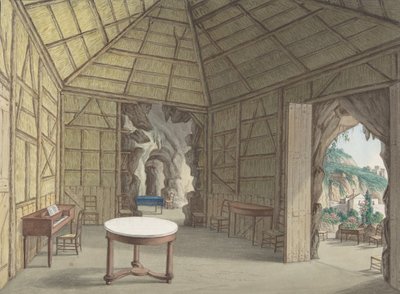 Comedor, Villa Barbaja, Nápoles, 1800-1870 de British Anonymous 19th Century.