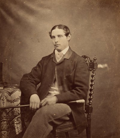 Retrato de hombre,c. 1855 (foto) de British Photographer