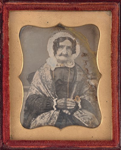 Retrato de mujer,c. 1850 (foto) de British Photographer