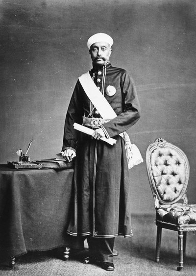 Sir Sala Jung, Primer Ministro del Nizam de Hyderabad, c.1870s de British Photographer