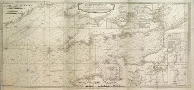 Un nuevo estudio hidrográfico del Canal Británico, con parte del Océano Atlántico hasta el Cabo Clear, mejorado a partir de la gran carta del difunto Geógrafo del Rey Thomas Jeffery. de British School