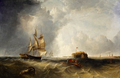 Un velero y un bote de remos frente a Calais de British School