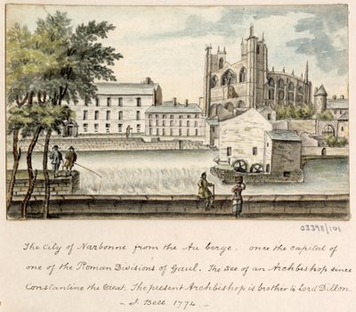 Serie de bocetos, vistas en Gran Bretaña, el continente y América 1772-1778 (acuarela) de British School