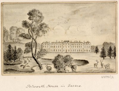Una serie de bocetos, vistas en Gran Bretaña, el continente y América 1772-1778 (dibujo) de British School