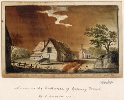 Serie de bocetos, vistas en Gran Bretaña, el continente y América 1772-1778 (acuarela) de British School