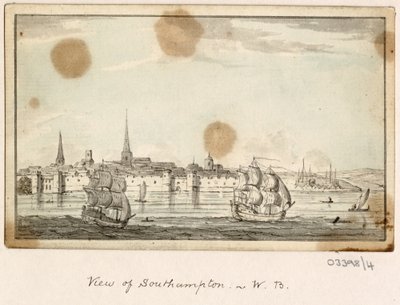 Serie de bocetos, vistas en Gran Bretaña, el continente y América 1772-1778 (acuarela) de British School