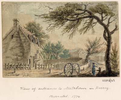Serie de bocetos, vistas en Gran Bretaña, el continente y América 1772-1778 (acuarela) de British School