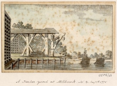 Serie de bocetos, vistas en Gran Bretaña, el continente y América 1772-1778 (acuarela) de British School
