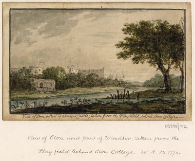 Serie de bocetos, vistas en Gran Bretaña, el continente y América 1772-1778 (acuarela) de British School