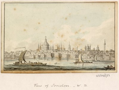 Serie de bocetos, vistas en Gran Bretaña, el continente y América 1772-1778 (acuarela) de British School