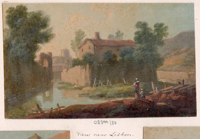 Serie de bocetos, vistas en Gran Bretaña, el Continente y América 1772-1778 (óleo) de British School