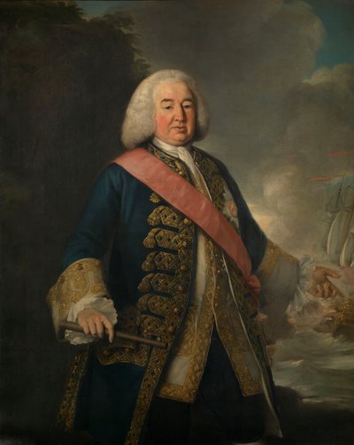 Almirante Sir William Rowley (hacia 1690-1768) de British School