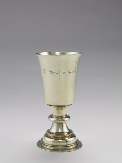Copa de comunión, fabricada por DR, 1671-1672 de British School
