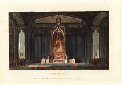 Diseño para una habitación gótica de British School