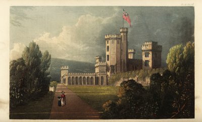 Castillo de East Cowes, Isla de Wight, sede del arquitecto John Na de British School