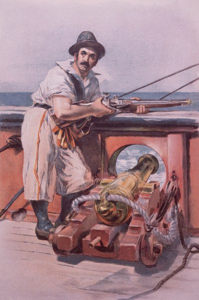 Marinero inglés de 1650 de British School