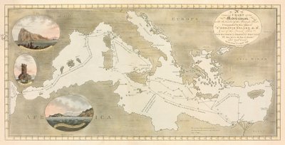 Carta general del Mediterráneo de British School