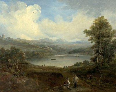 Grasmere, Westmorland, Cumbria (óleo sobre madera) de British School