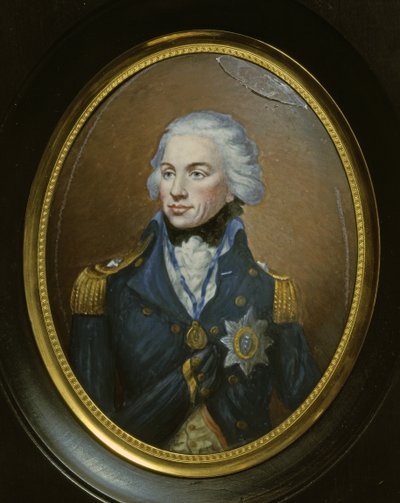 LORD NELSON Horacio, Almirante (1758-1805) Retrato en miniatura. de British School